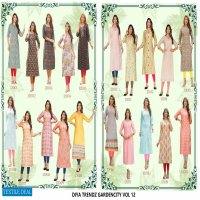 Diya Garden City Vol-12 Wholesale Long Indian Kurtis Catalogs