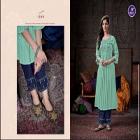 NYRA BY VITARA RAYON SLUB DESIGNER KURTI WITH PANT COLLECTION