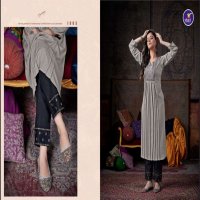 NYRA BY VITARA RAYON SLUB DESIGNER KURTI WITH PANT COLLECTION