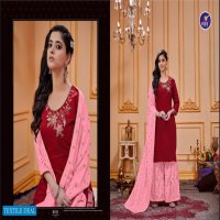 Vitara Sun Flower Wholesale Top With Sharara And Dupattas
