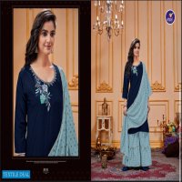 Vitara Sun Flower Wholesale Top With Sharara And Dupattas