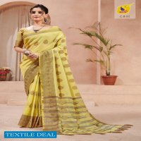 Ashika Coffee Beauty Wholesale Linen Saree With Resham work