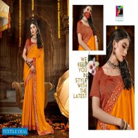 Pikasho Manika with Mask Wholesale Vichitra Fabrics Sarees