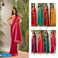 Pikasho Rasiya Wholesale Vichitra Fabrics Sarees