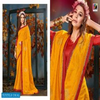 Pikasho Raj Yog Wholesale Vichitra Fabrics Sarees