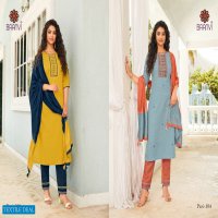 Baanvi Pari Vol-1 Wholesale Kurti With Pant And Dupattas
