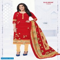 B.B Shash Nayraa Red Special Wholesale Pure Cotton Dress Material