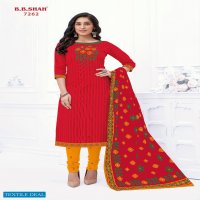 B.B Shash Nayraa Red Special Wholesale Pure Cotton Dress Material