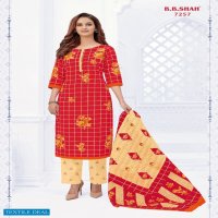 B.B Shash Nayraa Red Special Wholesale Pure Cotton Dress Material