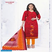 B.B Shash Nayraa Red Special Wholesale Pure Cotton Dress Material