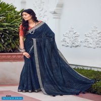 LT FASHION SHAZE LINEN SILK WEAVING DESIGNER FANCY SAREES
