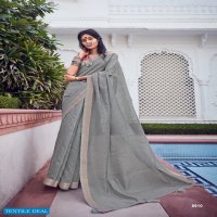 LT FASHION SHAZE LINEN SILK WEAVING DESIGNER FANCY SAREES