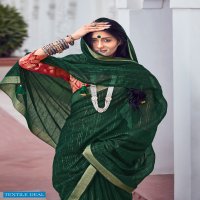 LT FASHION SHAZE LINEN SILK WEAVING DESIGNER FANCY SAREES