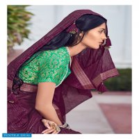 LT FASHION SHAZE LINEN SILK WEAVING DESIGNER FANCY SAREES