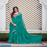LT FASHION SHAZE LINEN SILK WEAVING DESIGNER FANCY SAREES