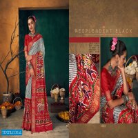 SHUBH SHREE PRESENT KESARIYA DOLA SILK FOIL PRINTED DESIGNER SAREES