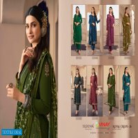 Vinay Silkina Royal Crepe Vol-36 Wholesale Embroidered Royal Crepe Salwar Kameez