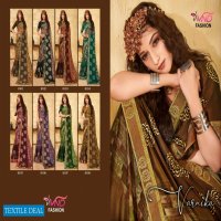 VND Varnika Wholesale Black China Chiffon Sarees
