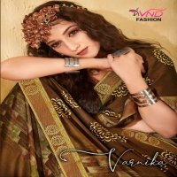 VND Varnika Wholesale Black China Chiffon Sarees