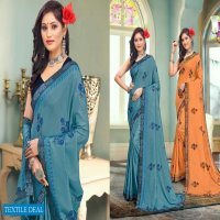 VND Rang Utsav Wholesale Vichitra Fabrics Sarees