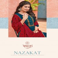 VEDANTI NAZAKAT SILK EMBROIDERY WORK CASUAL WEAR DRESSES SUPPLIER