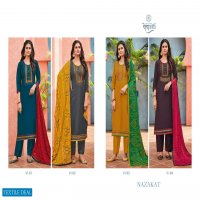 VEDANTI NAZAKAT SILK EMBROIDERY WORK CASUAL WEAR DRESSES SUPPLIER