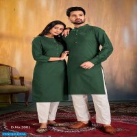 Banwery Couple Kurta Vol-3 Wholesale Ladies And Mens Kurta Pant Combo