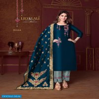 LILY & LALI LAUNCH MODAL SILK 8041-8048 SERIES EXCLUSIVE READYMADE DRESSES VAANI KAPOOR COLLECTION