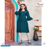 SMYLEE RUNG AXIS VOL 4 FANCY STYLISH KURTI SELLER IN SURAT