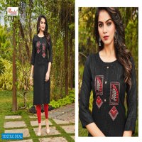 Smylee Apsara Vol-3 Wholesale Heavy Lurex Work Long Kurtis