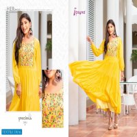 PSYNA PRECIOUS VOL 3 ANKEL LENGTH COLOURFUL EMBROIDERY AND HANDWORK GOWNS KURTIS