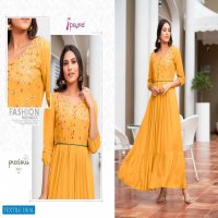 PSYNA PRECIOUS VOL 3 ANKEL LENGTH COLOURFUL EMBROIDERY AND HANDWORK GOWNS KURTIS