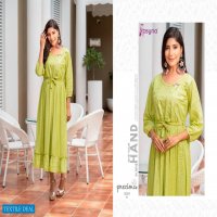 PSYNA PRECIOUS VOL 3 ANKEL LENGTH COLOURFUL EMBROIDERY AND HANDWORK GOWNS KURTIS
