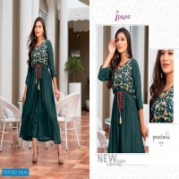 PSYNA PRECIOUS VOL 3 ANKEL LENGTH COLOURFUL EMBROIDERY AND HANDWORK GOWNS KURTIS