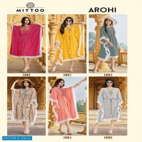 AROHI BY MITTOO RAYON PRINTED FANCY KAFTAN COLLECTION