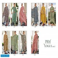 PRM Vogue Vol-2 Wholesale Pure Jam Cotton Emb Work Salwar Kameez