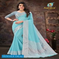 Ashika Keri Beauty Wholesale Cotton Linen Sarees