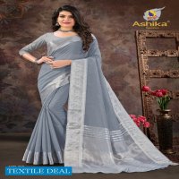 Ashika Keri Beauty Wholesale Cotton Linen Sarees
