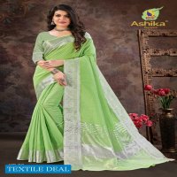 Ashika Keri Beauty Wholesale Cotton Linen Sarees