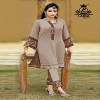 LAIBA AM VOL 79 PURE GEORGETTE PAKISTANI READYMADE KURTI WITH PANT