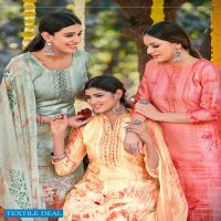 Levisha Saffron Wholesale Zam Cotton Dress Material
