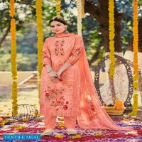 Levisha Saffron Wholesale Zam Cotton Dress Material