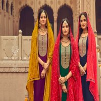 PANCH RATNA PRESENT AJRAKH JAM SILK DESIGNER FANCY DRESSES WHOLESALER