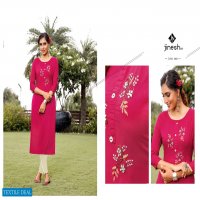 Jinesh Anamika Wholesale Reyon Fabrics Hand work Kurtis