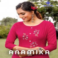 Jinesh Anamika Wholesale Reyon Fabrics Hand work Kurtis