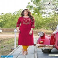 Wooglee Kesar Vol-5 Wholesale Reyon Kurti With Pants