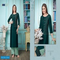 Anju Zoya Vol-5 Wholesale Bembarg Silk Kurti With Plazzo