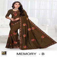 MEMORY BY RANJNA SAREE VICHITRA SILK FANCY THREAD WORKED DESIGNER SAREE COLLECTON