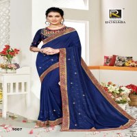 ICONIC BY RANJNA SAREE DESIGNER BORDER WORKED BLOUSE SIROSKI DIAMOND PANEL SUPER HIT COLLECTON