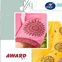 Vitara Award Vol-1 Wholesale Jaam Cotton With Work Kurtis